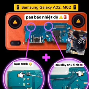 Chia sẻ sửa samsung A02/ m02 báo nhiệt độ